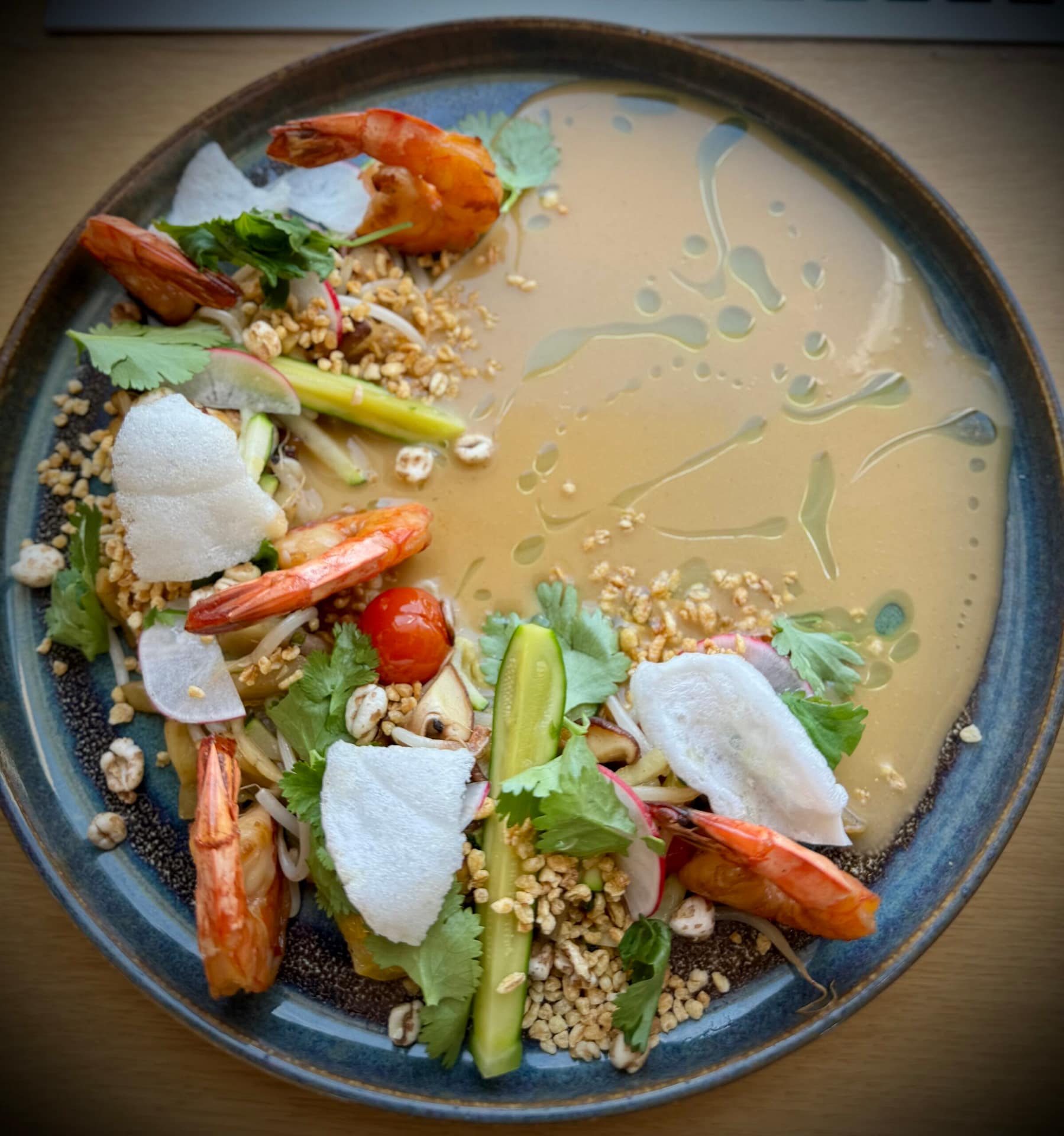 Krevety, satay, bulgur a zelenina – DVcatering