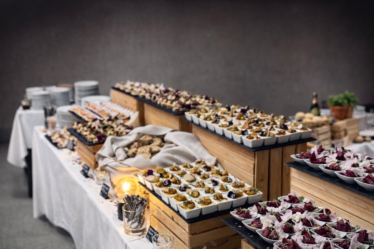 Finger food na firemním rautu v Brně – DVcatering