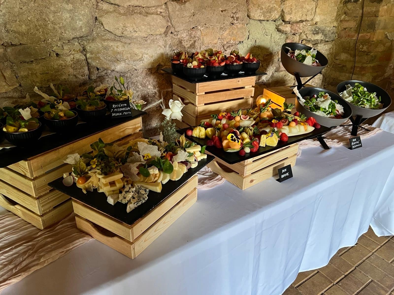 Studený raut na svatbě ve Viticích – DVcatering